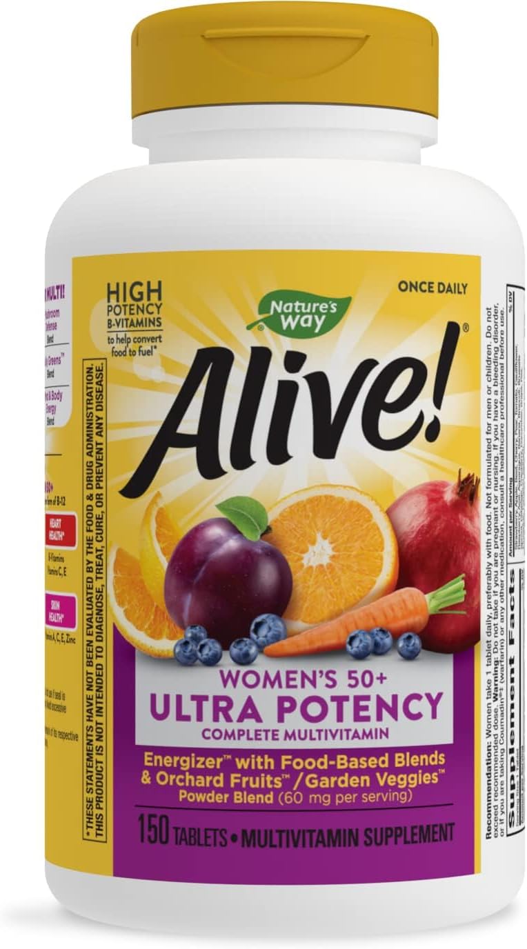 Suplemento ¡Alive! Multivitamínico completo 50+ Ultra Potenc