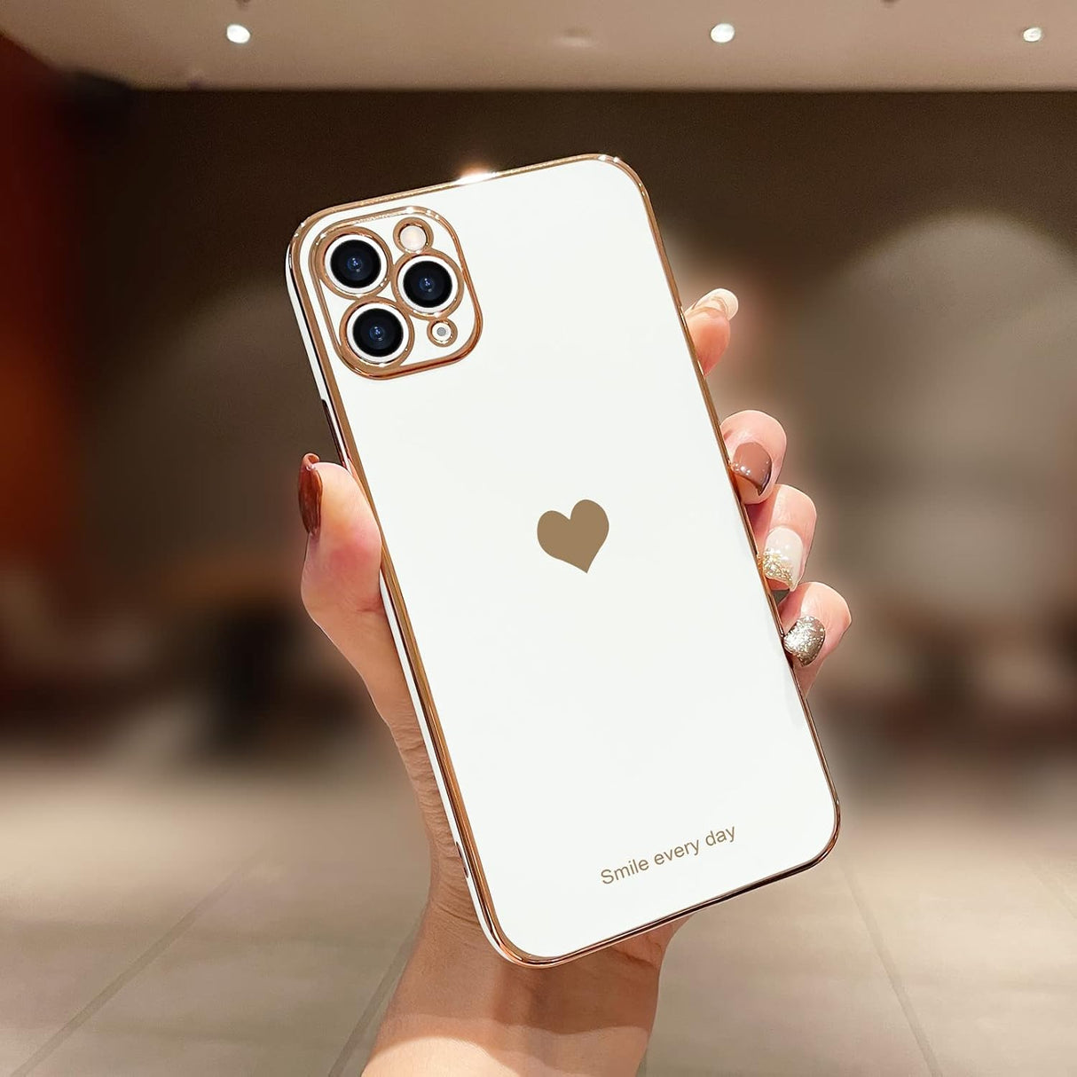 Teageo Funda para iPhone 11 Pro para niñas y mujeres, bonita funda de silicona a prueba de golpes para iPhone 11 Pro, color blanco