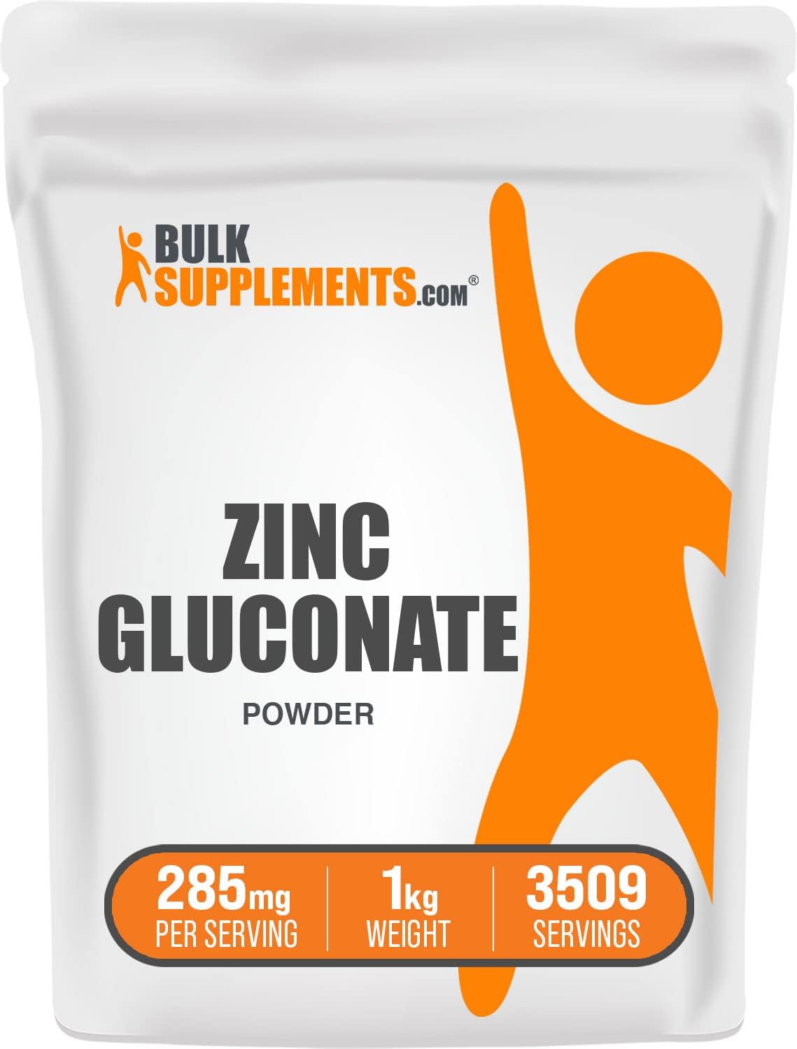 Suplemento Polvo de gluconato de zinc puro 2.2 libra