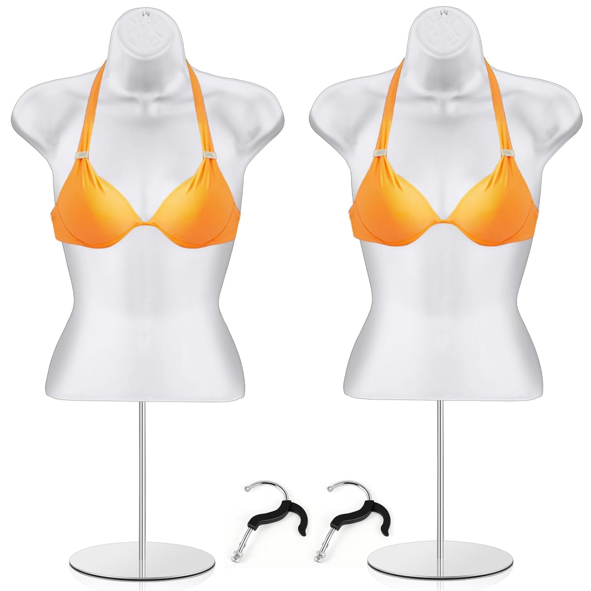 Maniquí Torso Femenino Geetery con Soporte y Gancho S-M