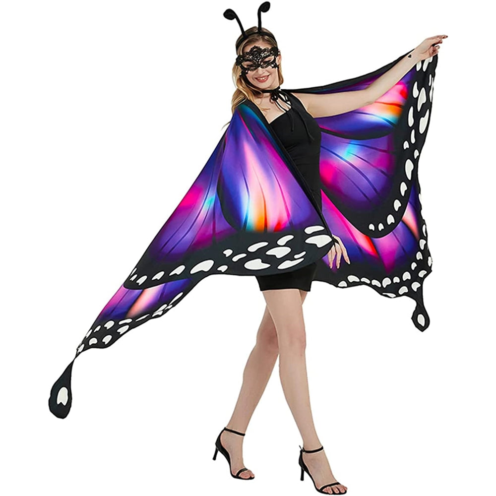 Disfraz de mariposa capa de ala para mujeres talla única