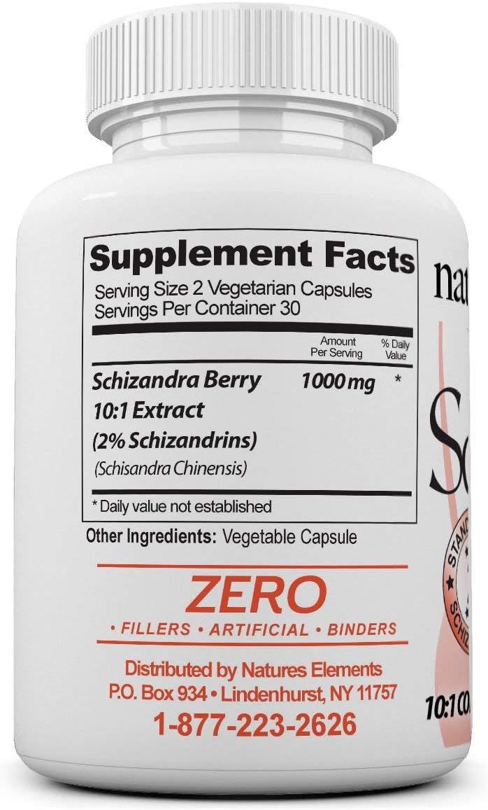 Suplemento Extracto de bayas de Schizandra 500 mg