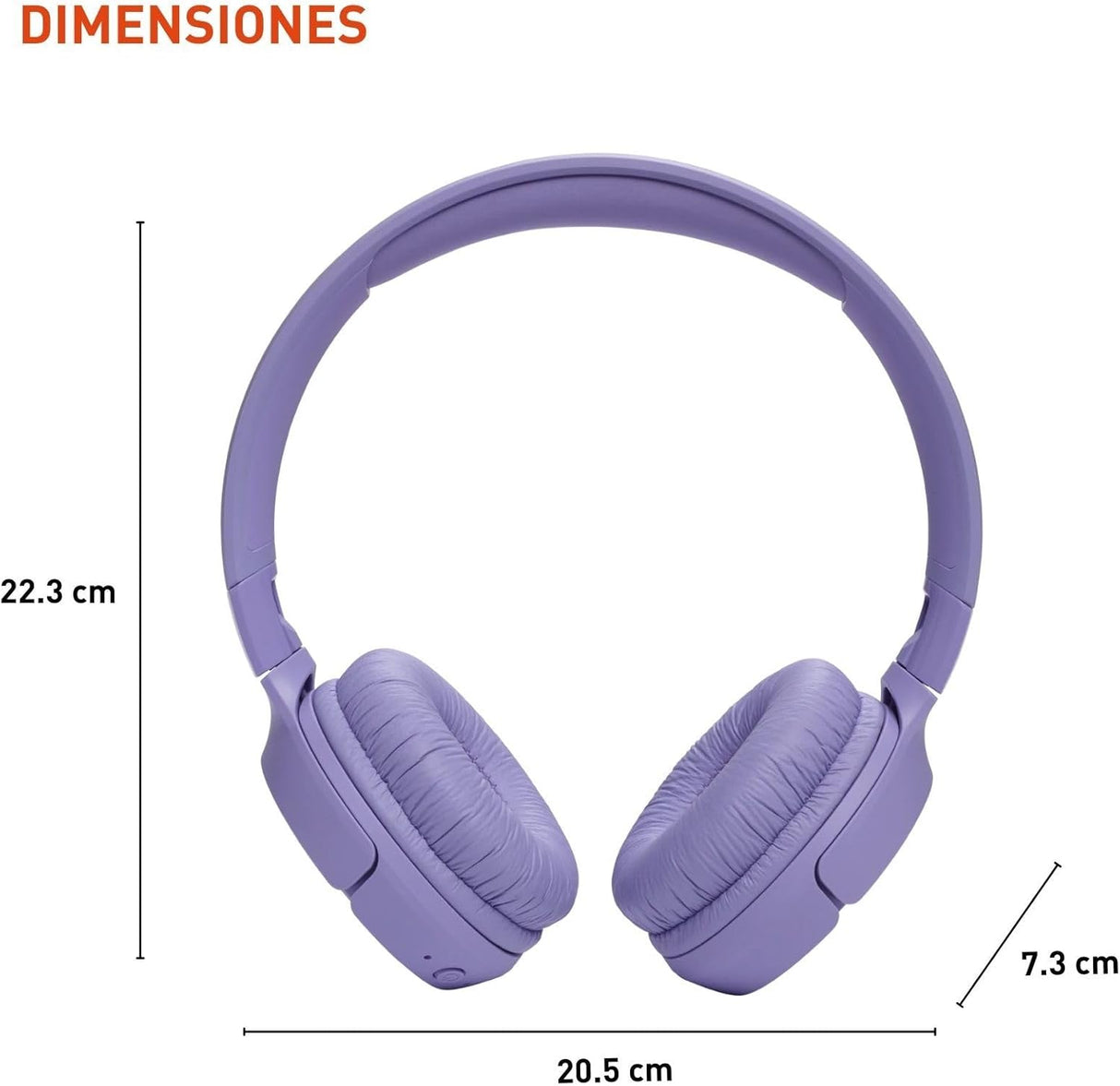 Auriculares inalámbricos JBL Tune 520BT, 57H batería, ligeros