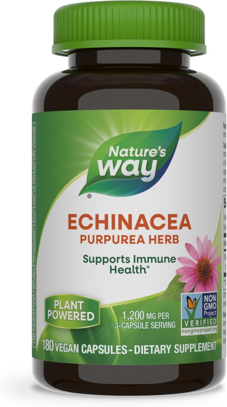 Nature's Way Echinacea Purpurea, 1,200 mg por porción 180un