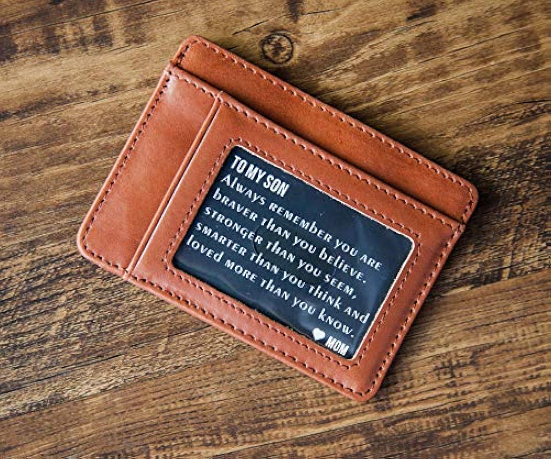 Cartera minimalista de hombre en cuero de vaca