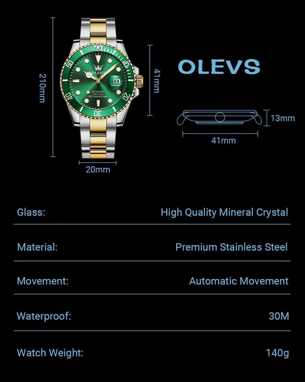 Relojes para hombre bisel giratorio de alta calidad