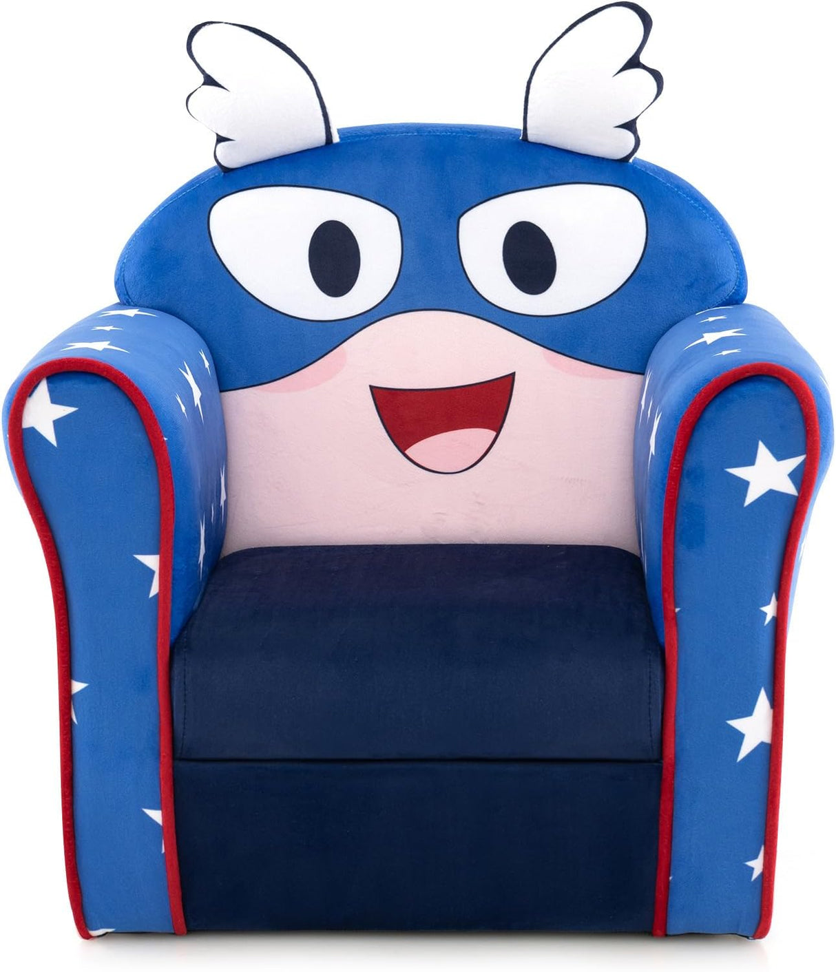 silla con reposabrazos para niños con patrón,Costzon, azul.