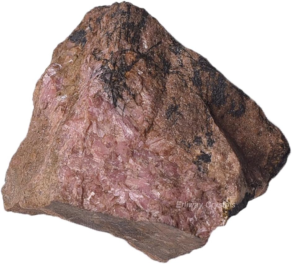 Cristales de Rodonita Crudos, Piedras Naturales para Decoración