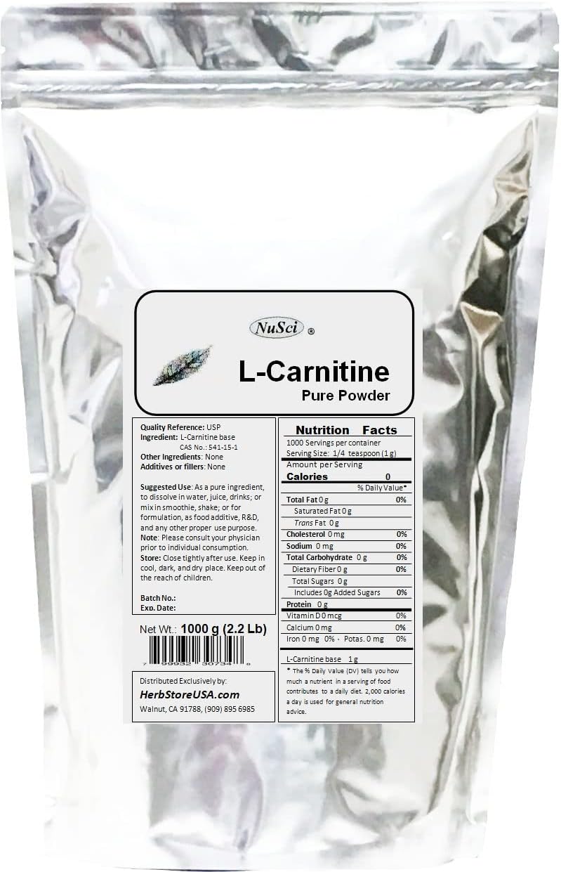 L-Carnitina Pura en Polvo 454g Energy - Suplemento Nutricional