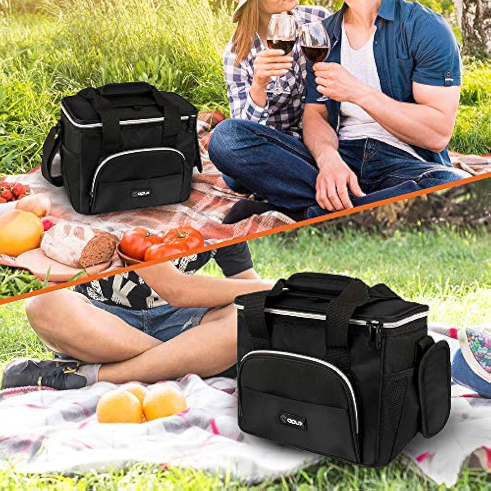 Bolsa térmica suave con correa para el hombro, Negro OPUX -