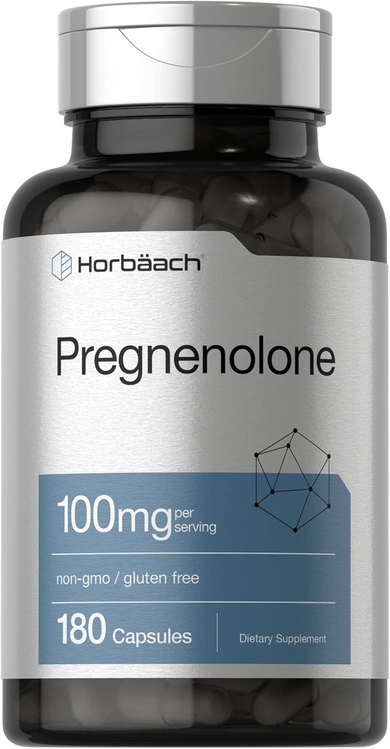 Pregnenolona 100mg Horbäach | Suplemento Non-GMO y Sin Gluten