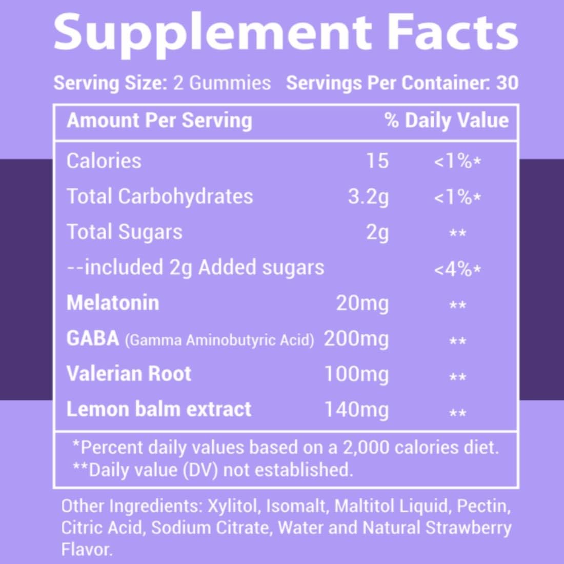 Gomitas para dormir de 20 mg de melatonina, pueden ayudar a conciliar el sueño más rápido y permanecer dormido durante más tiempo, con GABA, valeriana, bálsamo de limón y melatonina,