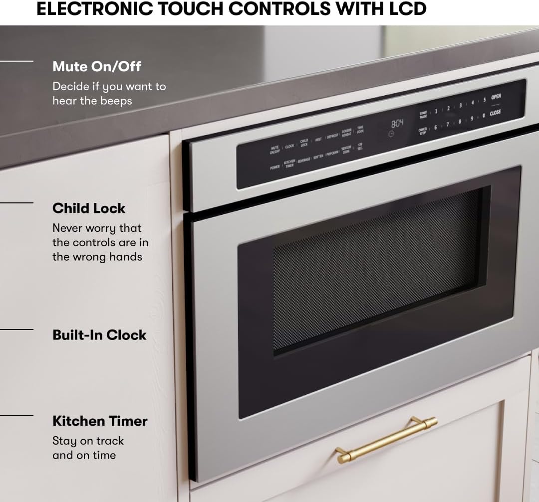 Microondas de Cajón 24 Zephyr 1.2 cu ft - Integrado bajo encimera