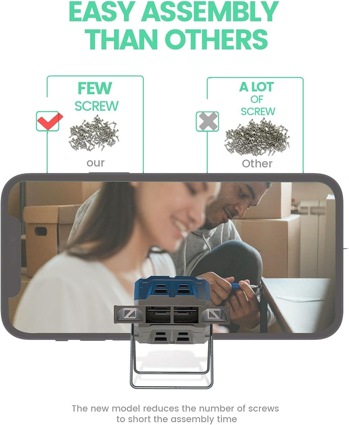 Compostador Giratorio con Termómetro - Doble Cámara 2021