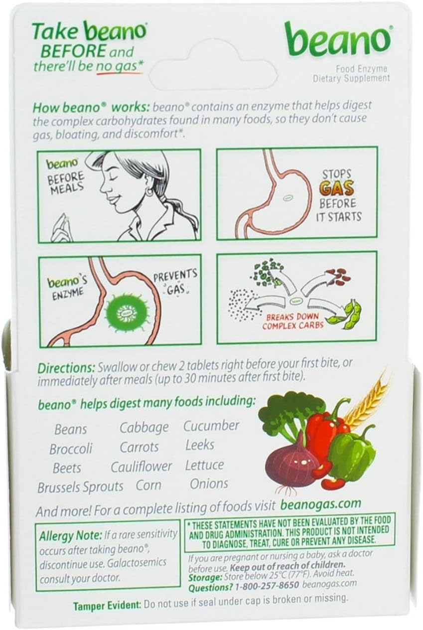 Comprimidos de Enzimas Digestivas - Paquete de 6