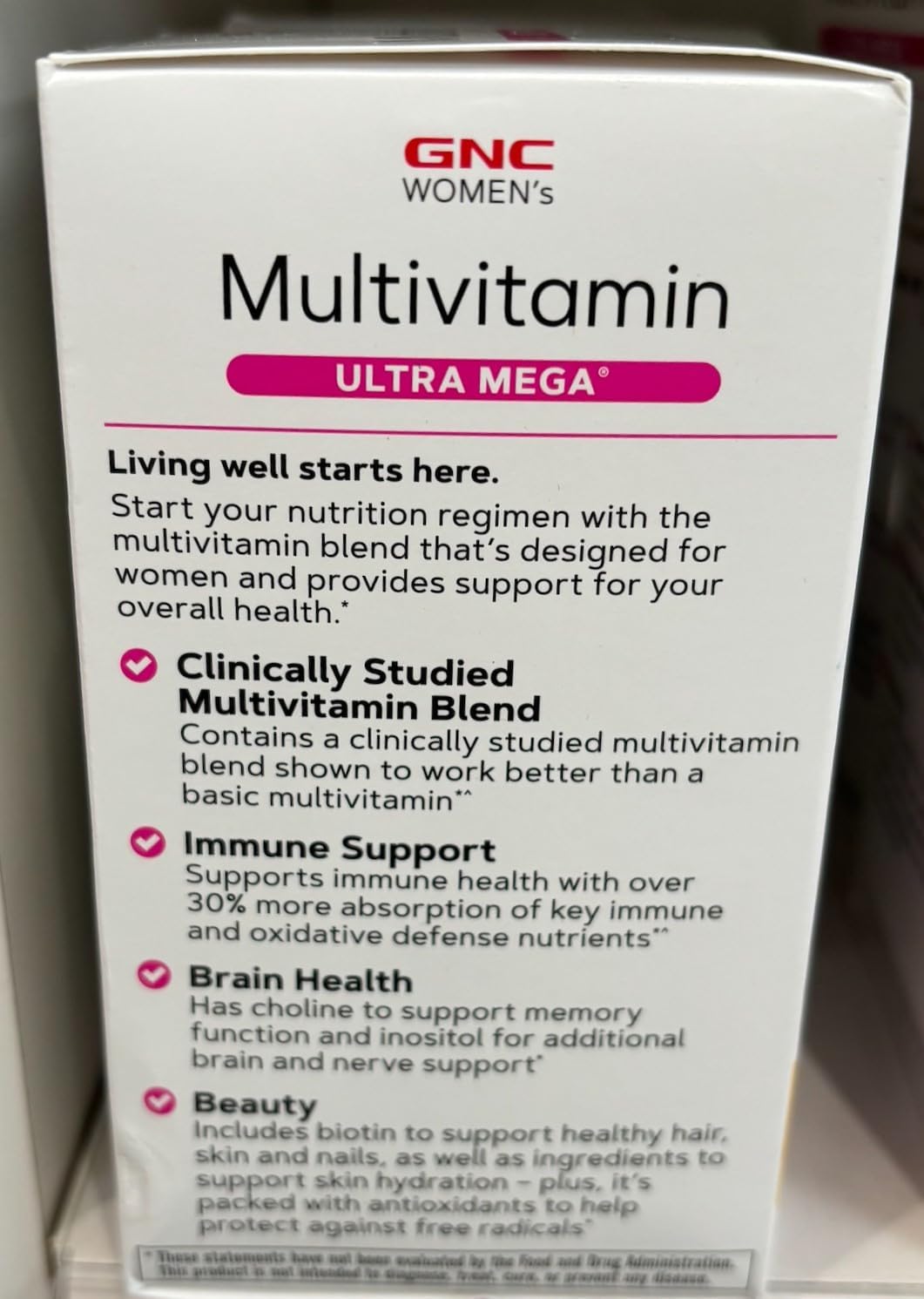 Suplemento Multivitamínico Ultra Mega para Mujer Liberación