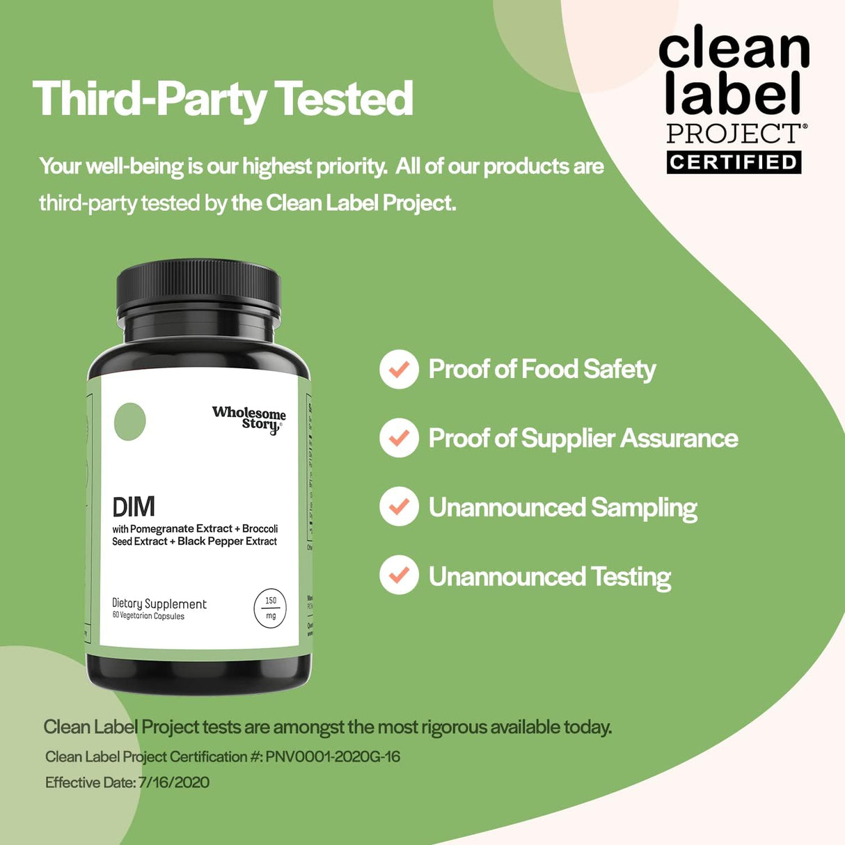 Suplemento DIM para mujeres y hombres Wholesome Story