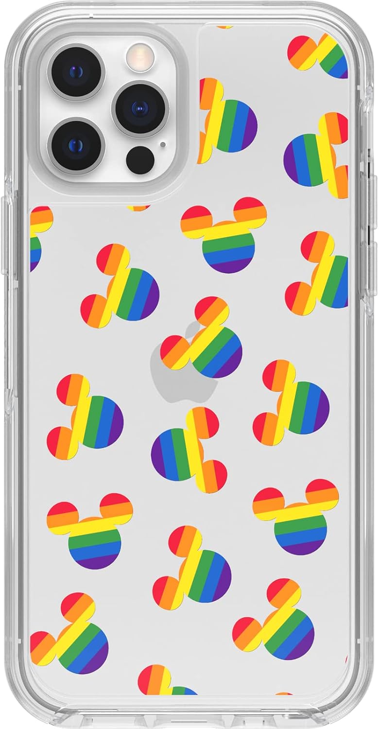 OtterBox Carcasa exclusiva de Amazon SYMMETRY SERIES para iPhone 12/12 Pro, MICKEY PRIDE
