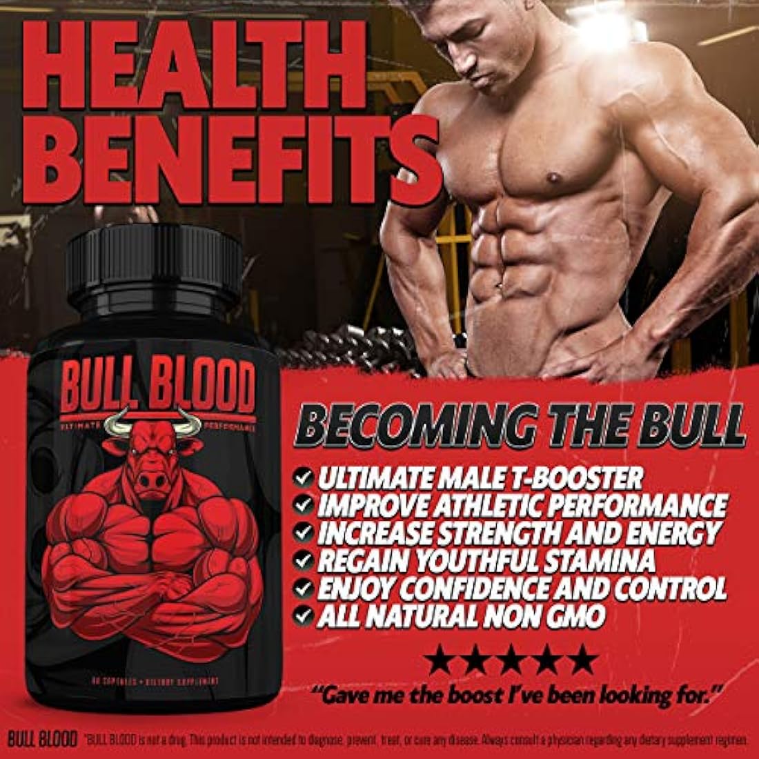Bull Blood Refuerzo de prueba para hombre Osyris Nutrition