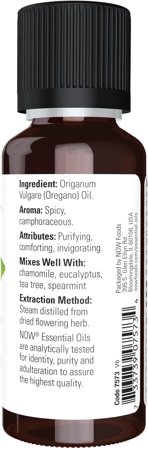 Aceite de Orégano Puro, Aromaterapia Confortante, Vegano