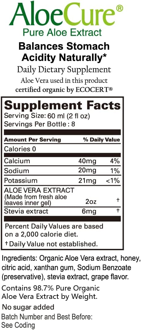 Botellas de jugo puro de aloe vera Suplementos Alimenticios