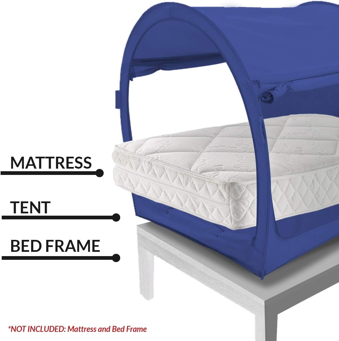 Tienda de campaña con dosel para cama y portátil
