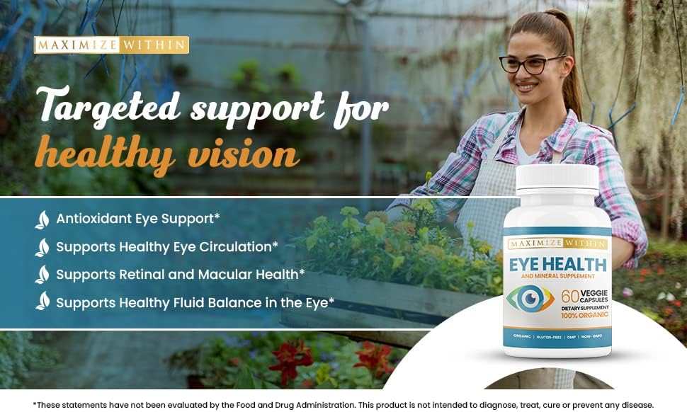 Maximiza la salud ocular y suplemento mineral 60 ct