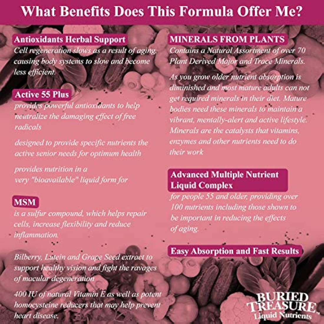 Vitaminas, Minerales, y antioxidantes