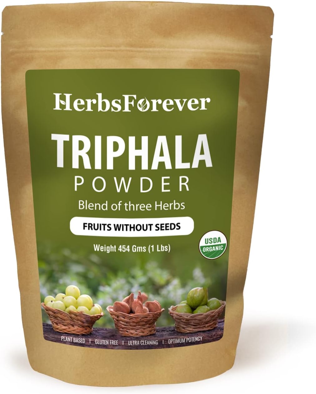 Suplemento Triphala Churna Polvo desintoxicación 454 GMS