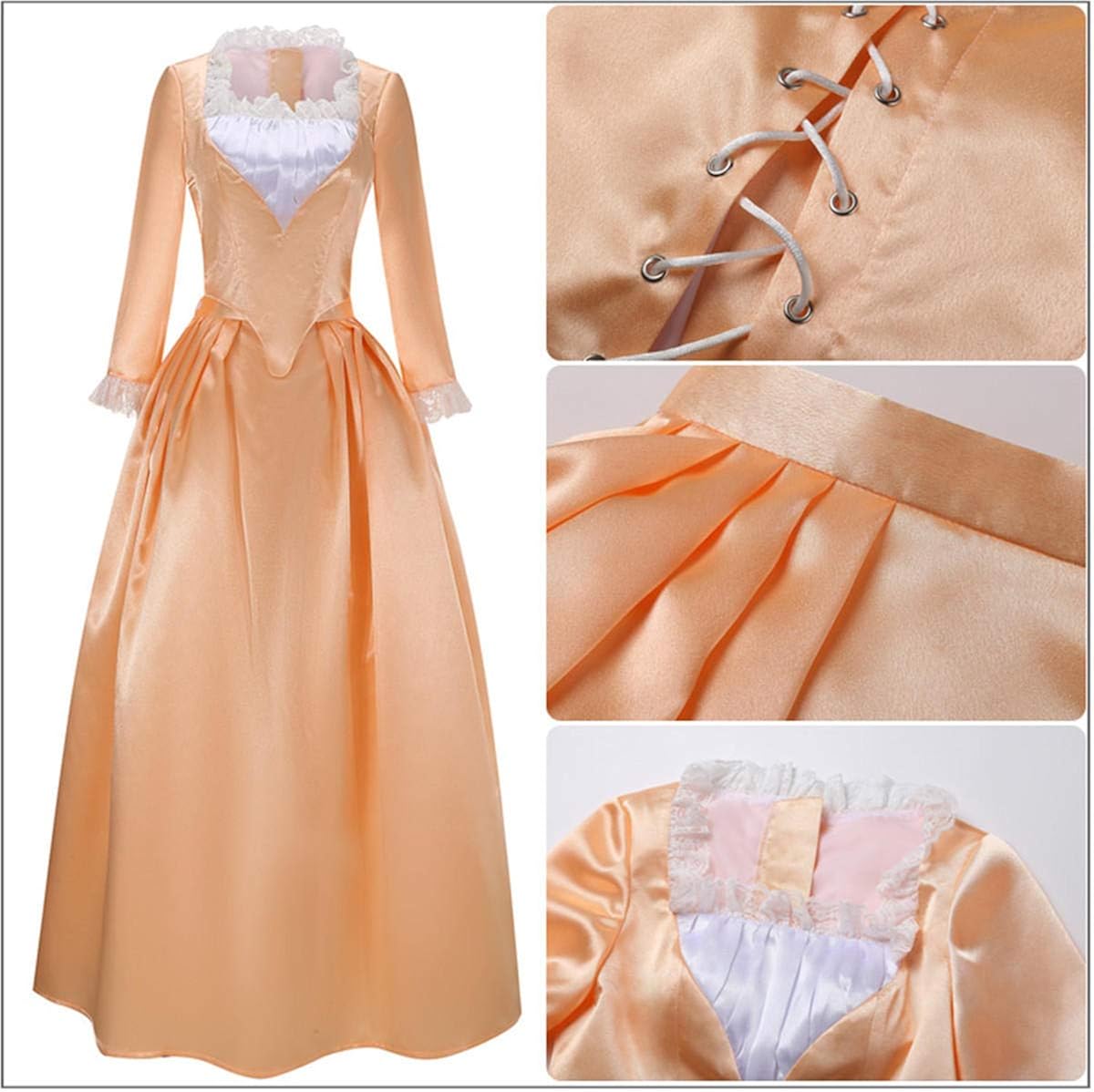 Disfraces de princesa colonial real para niña talla XL