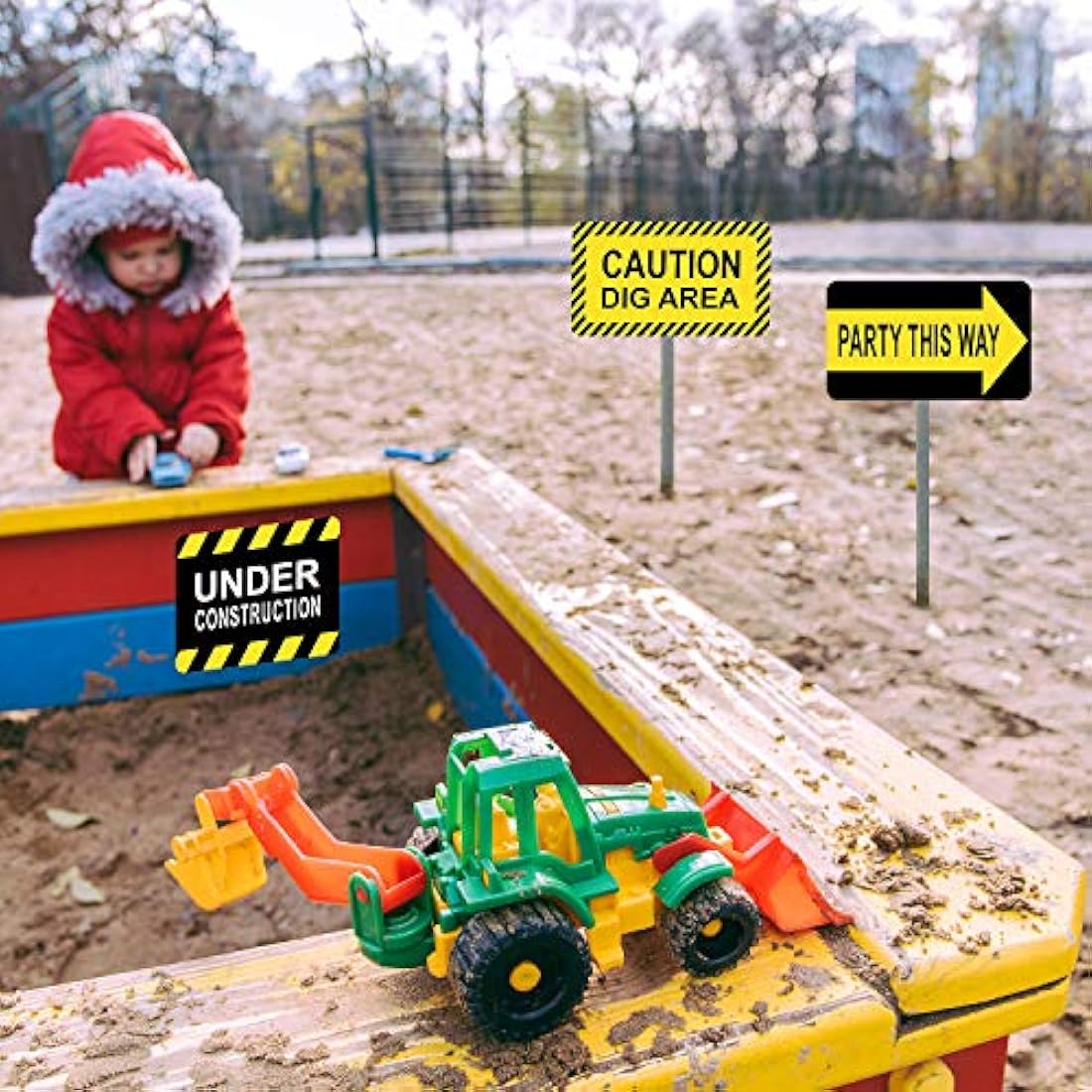 Decoraciones temáticas para fiestas de construcción