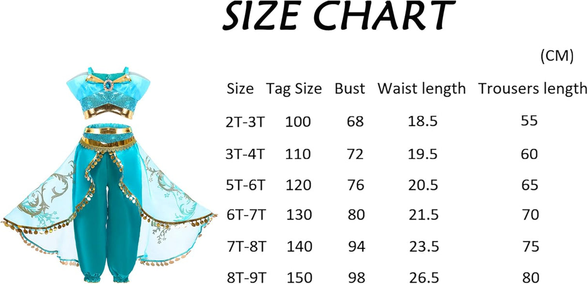 Disfraz de Princesa Árabe para Niñas - Fantasía Halloween 2023