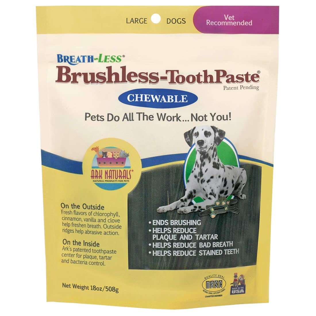 Masticables dentales naturales para perros grandes
