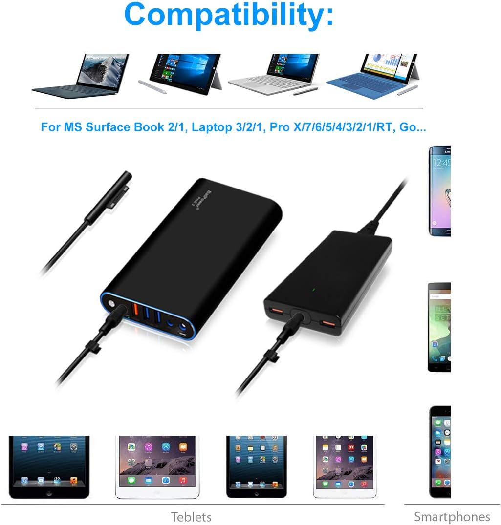 Cargador para Surface Book 2 1 Laptop 3 2 1