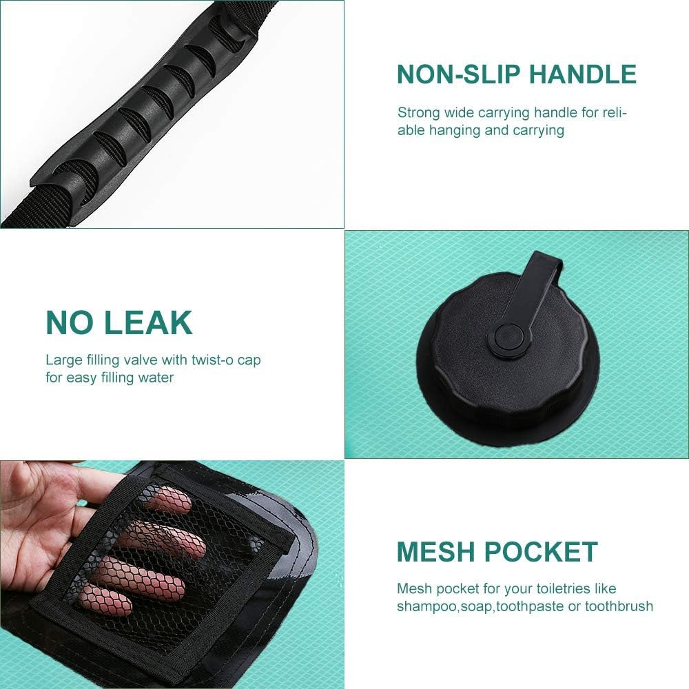 Ducha Solar Portátil Calentador Solar Manguera Removible