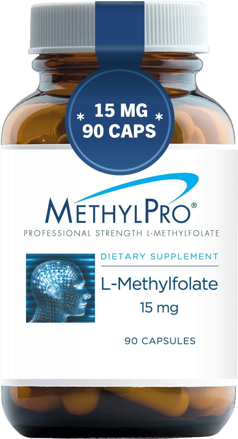 SuplementoMethylPro 15 mg de L-metilfolato (90 cápsulas)