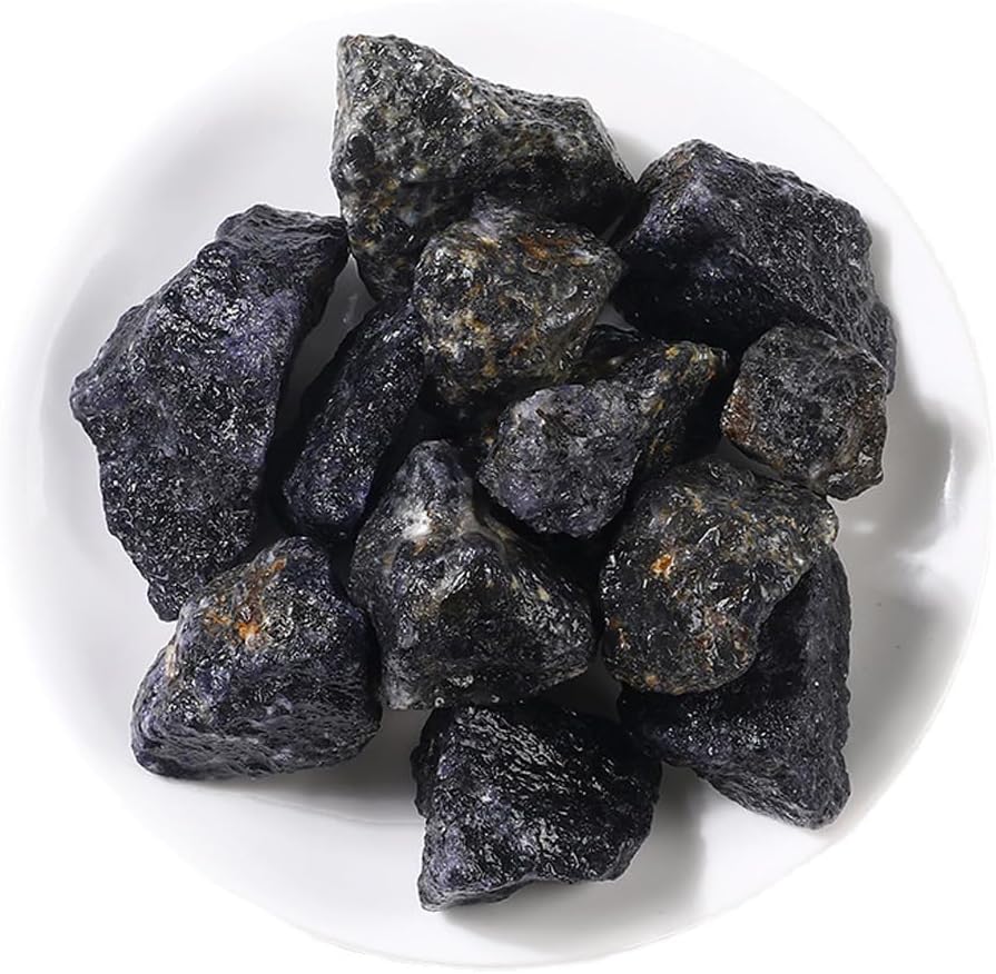 Cristales de Lolita Crudos, Grandes, Naturales para Decoración