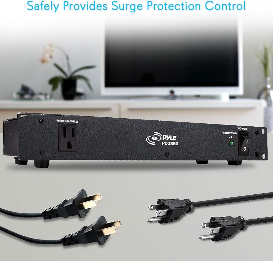 Regleta de alimentación PDU 9 tomas de corriente Pyle