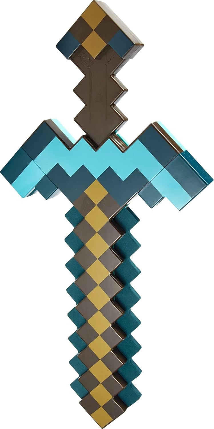 Espada y pico transformables Mattel Minecraft, 2 en 1, exclusivo Amazon
