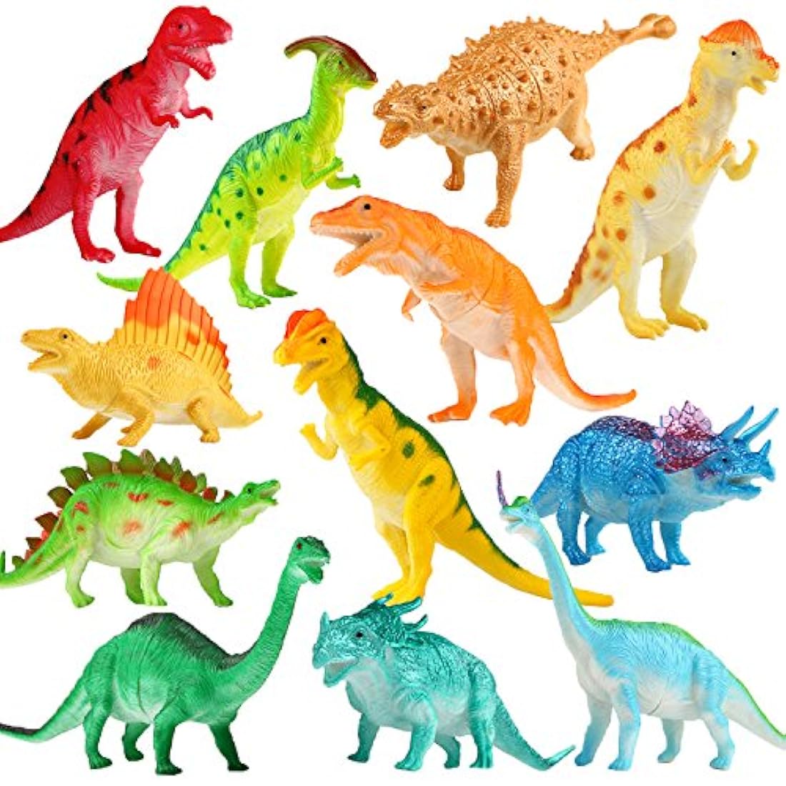 Figura de dinosaurio para bebés de plástico