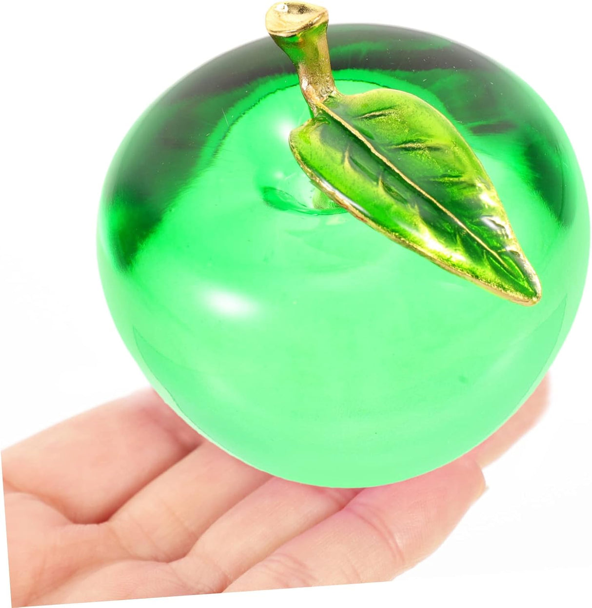 Adorno de Manzana de Cristal PRETYZOOM, Decoración Navideña