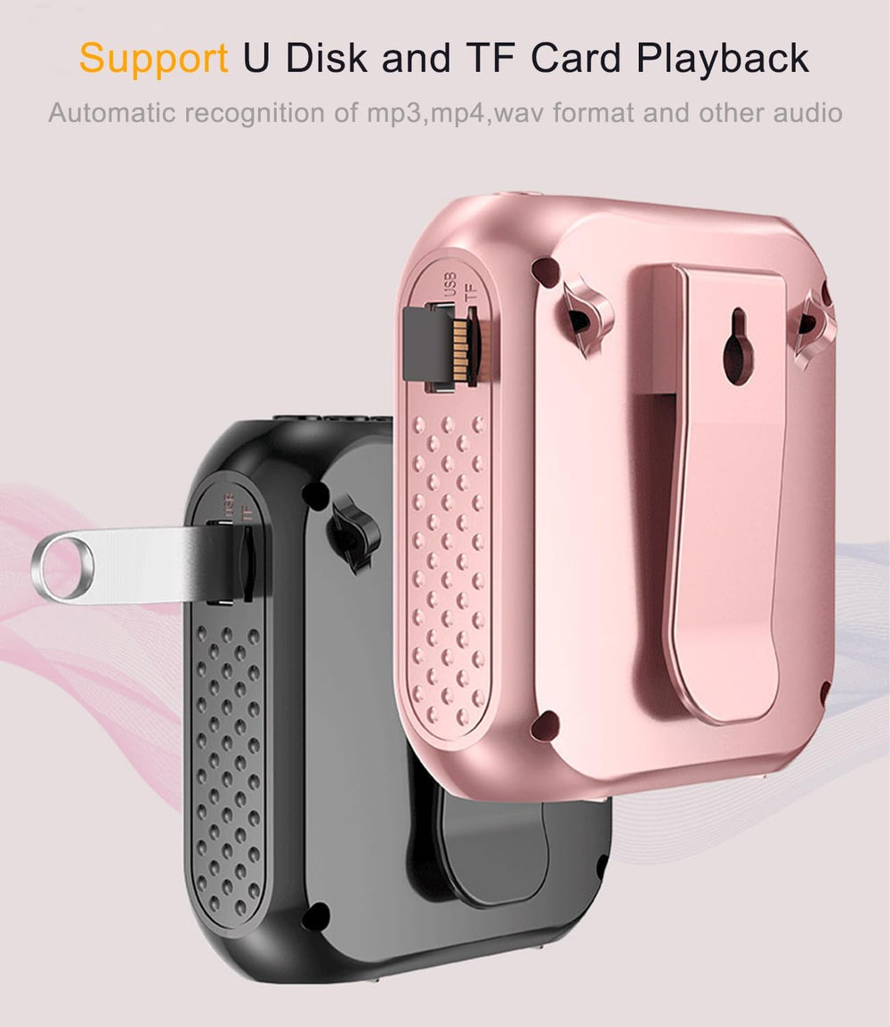 Amplificador de Voz Mini para Profesores - Micrófono Inalámbrico