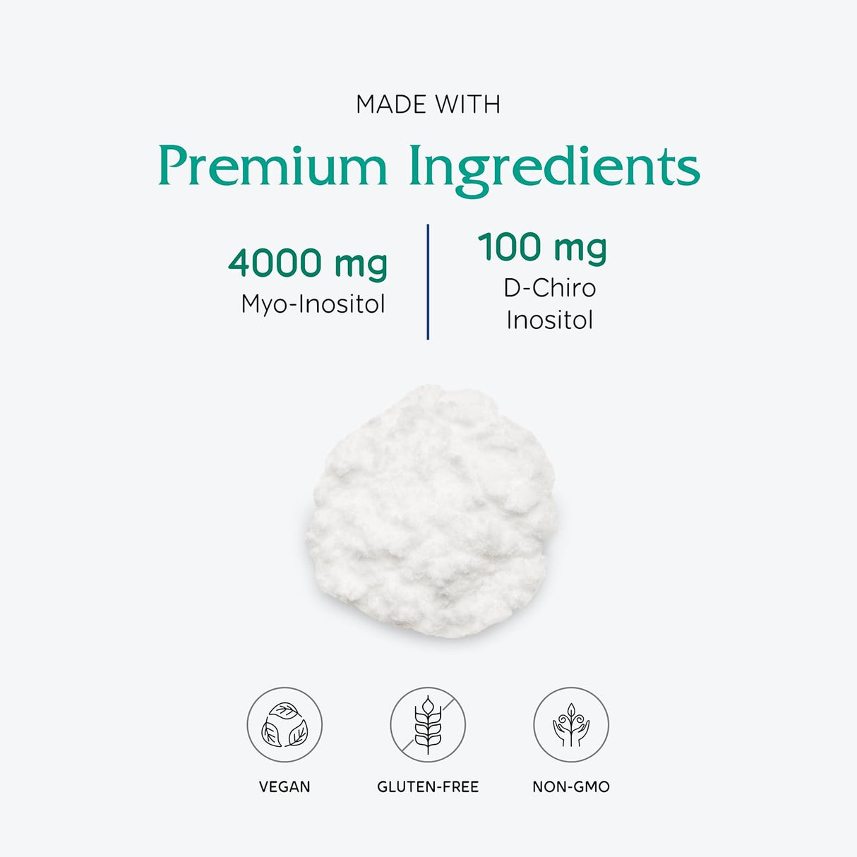 Vitanica Optinositol Suplemento para Ovulación 4.4 Oz