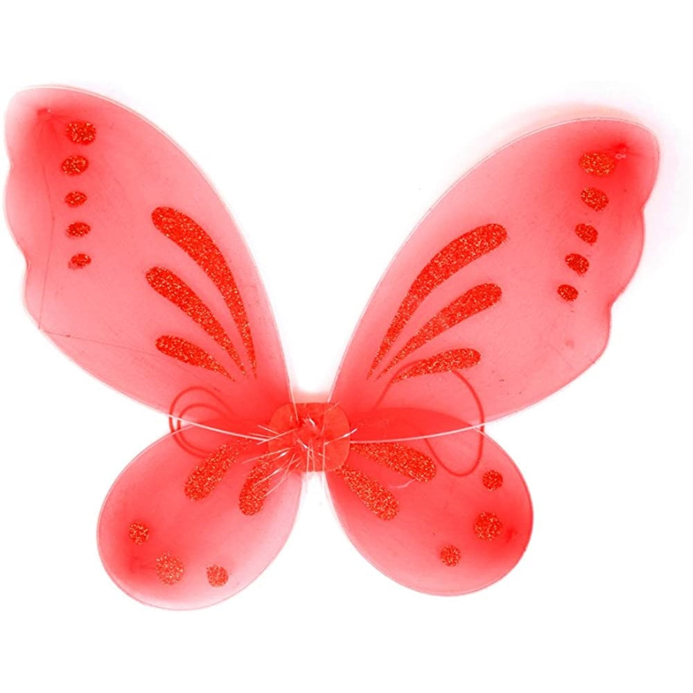 Disfraces Alas de hada de mariposa roja talla única