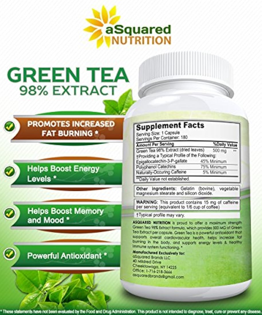 Suplemento de extracto de té verde