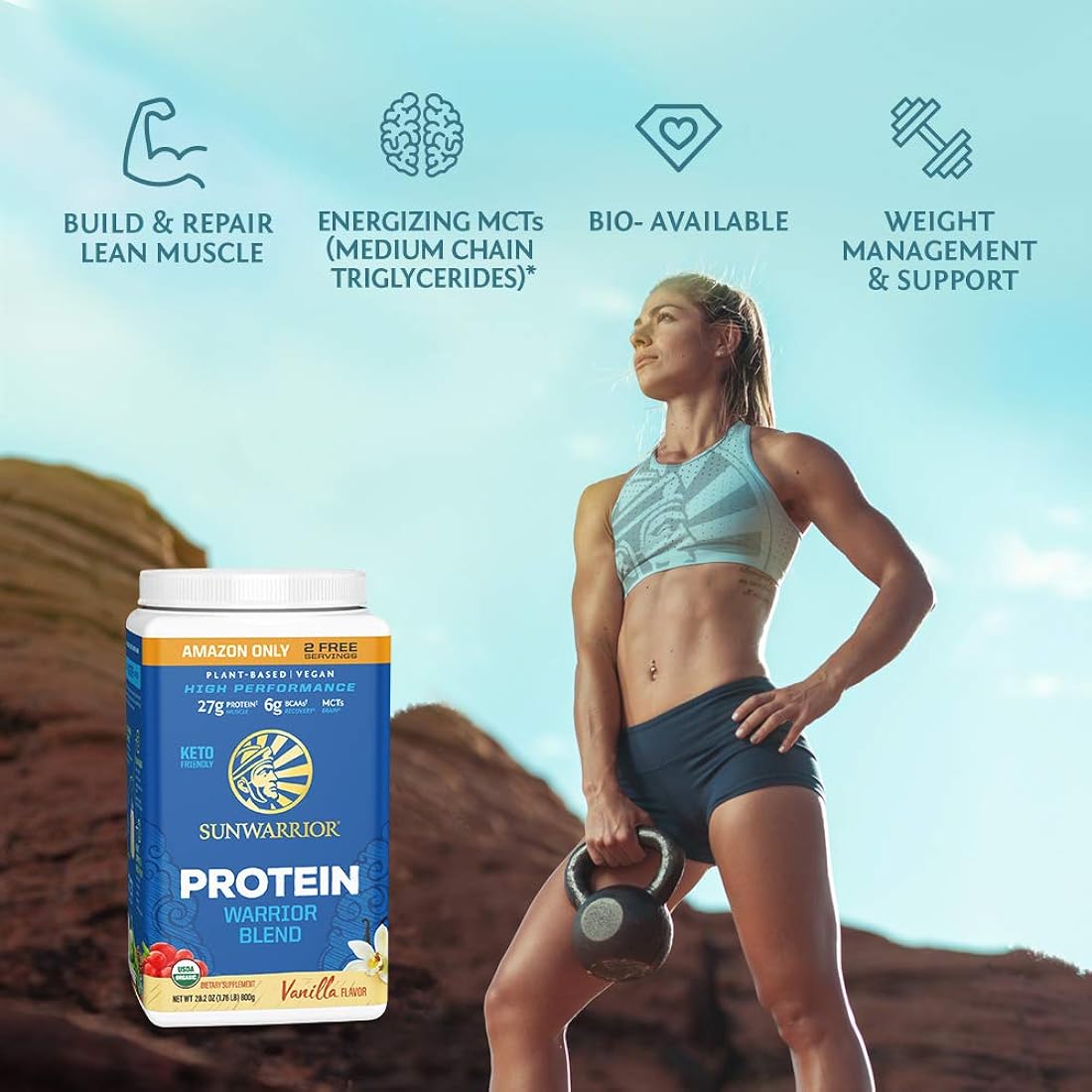 Suplementos Alimenticios Proteína vegana en polvo con BCAA