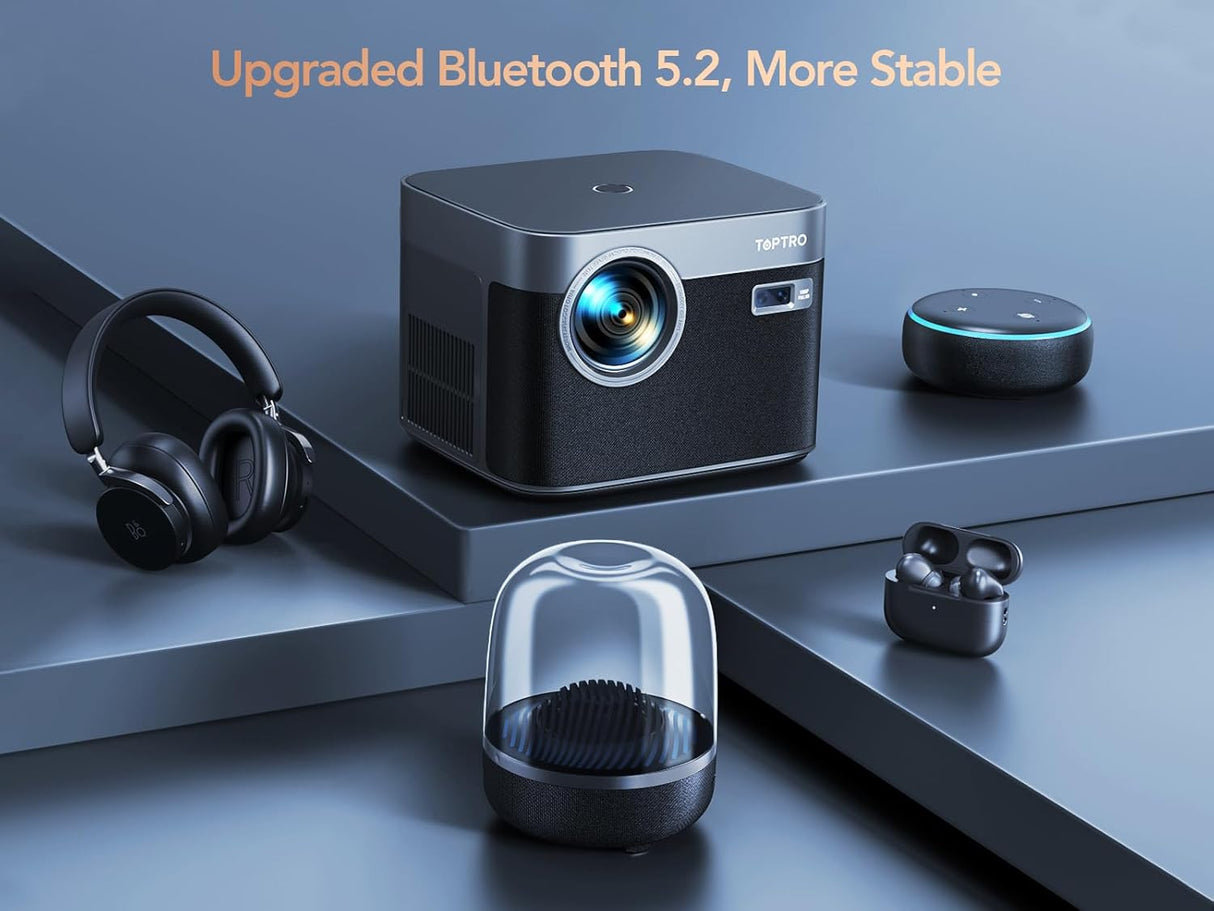 Proyector 4K TOPTRO, WiFi 6, Bluetooth 5.2, 700ANSI, 1080P