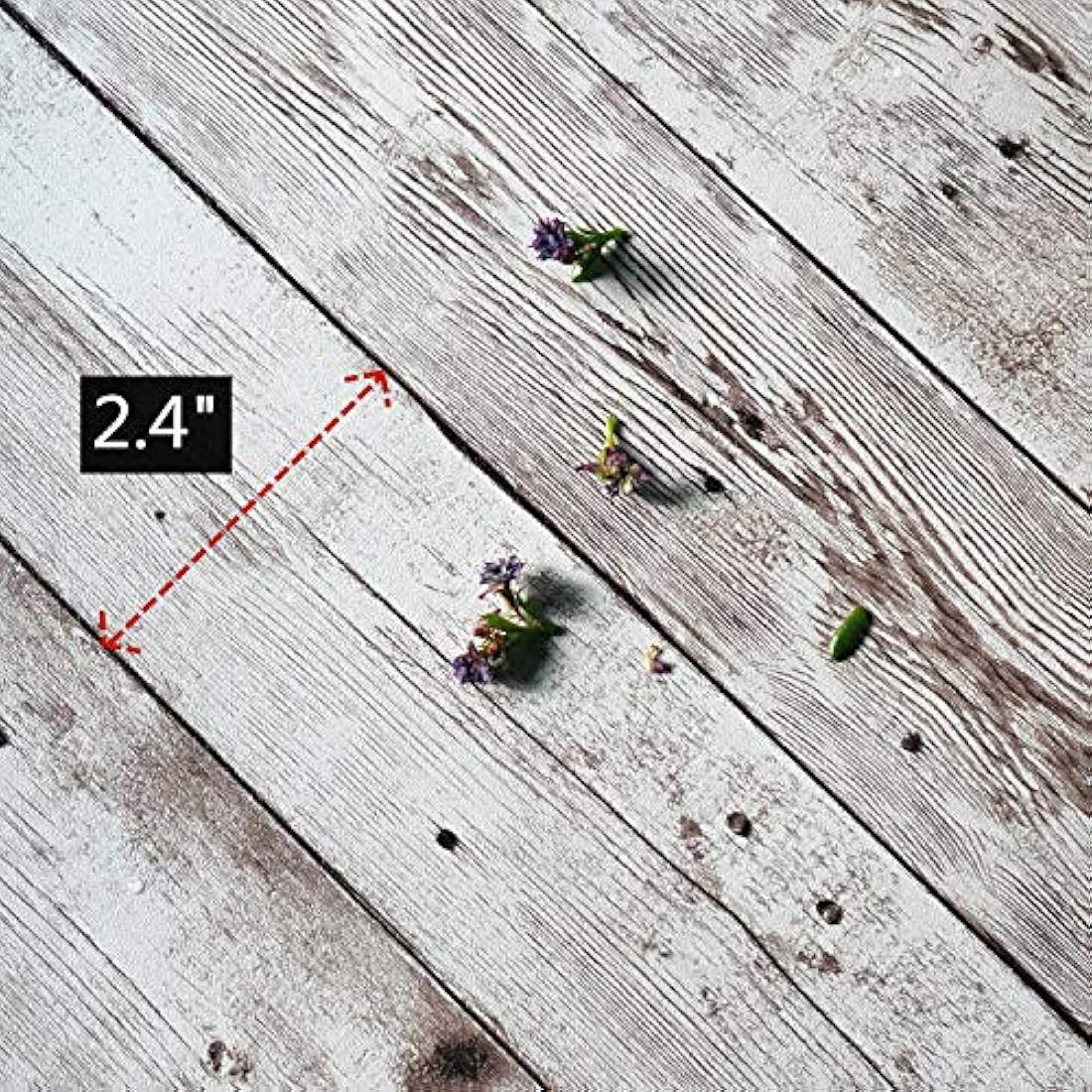 Papel vinilo autoadhesivo tipo madera envejecida(17.7x197)