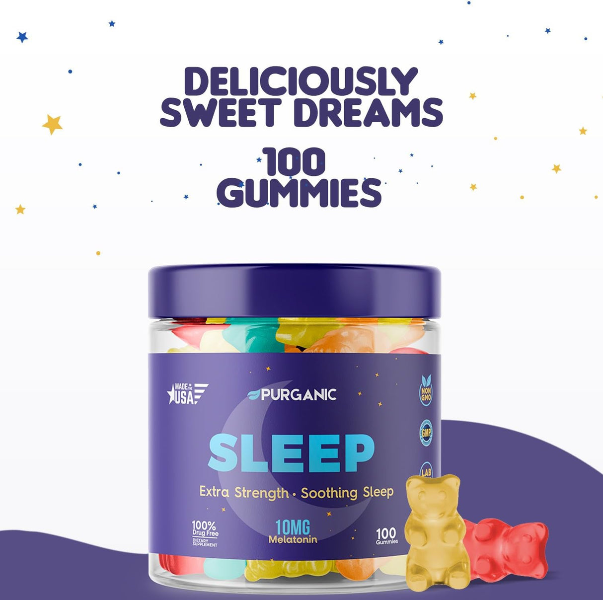 Gomitas de apoyo para dormir - 100ct
