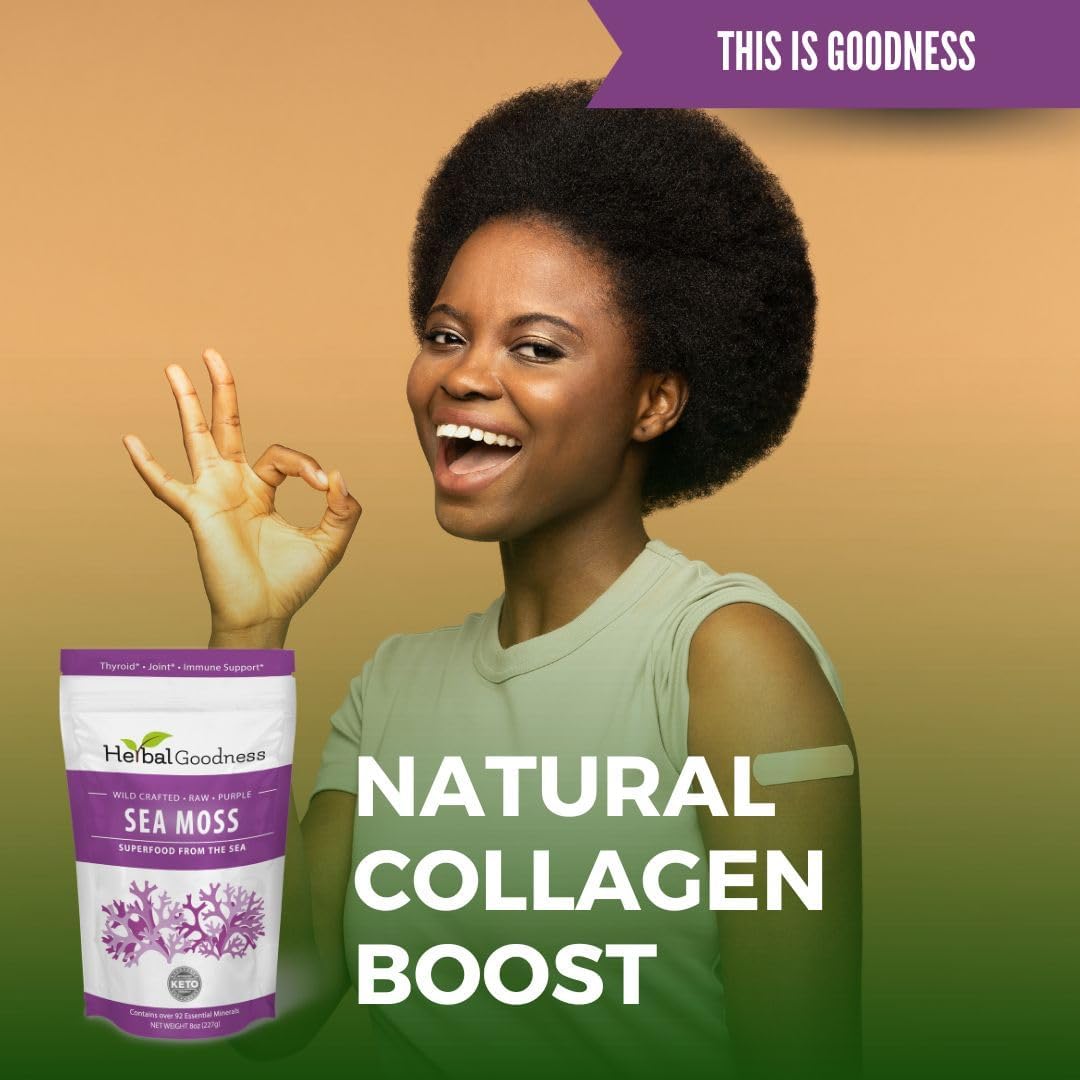 Gel de Musgo Marino Herbal Goodness 8oz - Digestión y Piel